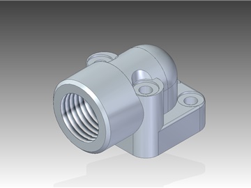  | BSP threaded 90° connectors with 4 fixing holes